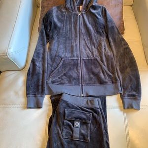 juicy couture velour jacket coat sets size medium in good condition